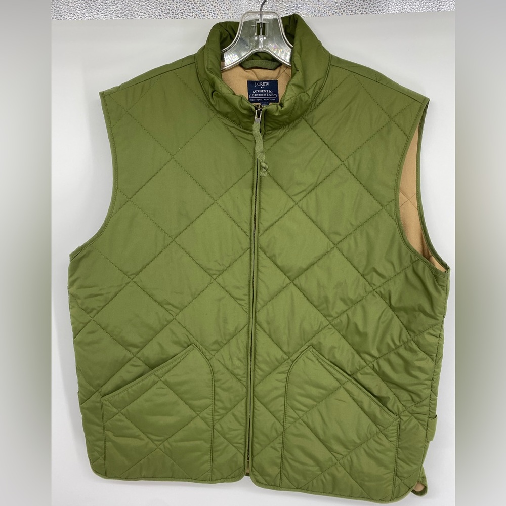 J Crew Olive Green Vest Size L